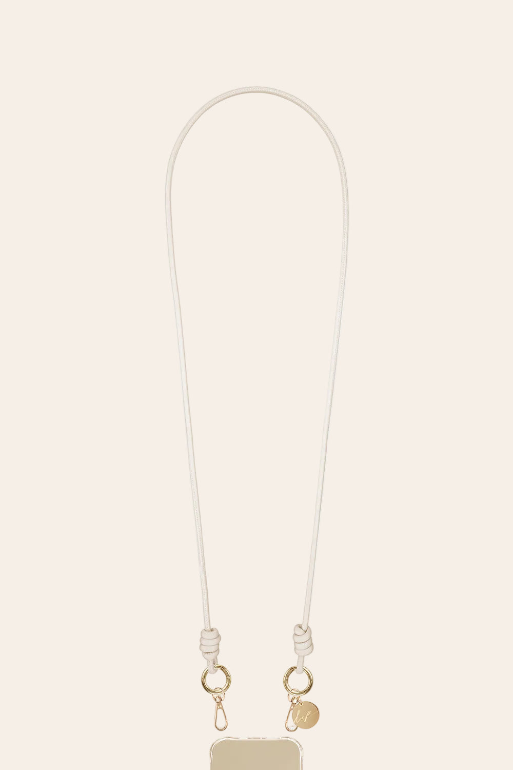 LE317525 | Nolan Cream Long Phone Chain 120 cm