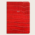 Large Leather Organiseher™ Diary 2026 in Red Croc