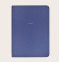 Large Ruled Pellaq Notebook in Cornflower Blue Galuchat