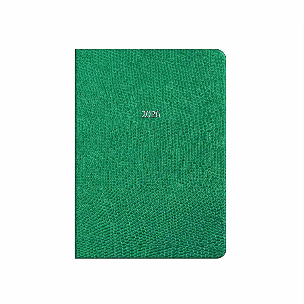 The Midsize OrganiseherTM Diary 2026 Leaf Green Lizard