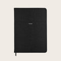 Midsize Ruled Pellaq Notebook in Black Lizard