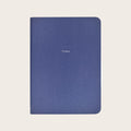 Midsize Ruled Pellaq Notebook in Cornflower Blue Galuchat