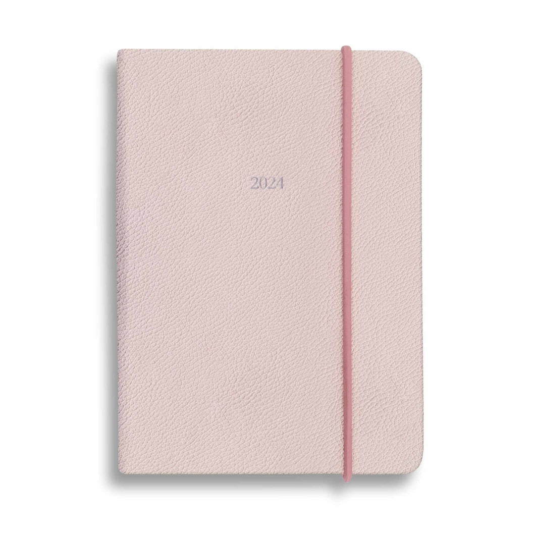 Large Belgravia Diary 2024 in Pale Pink Crispel