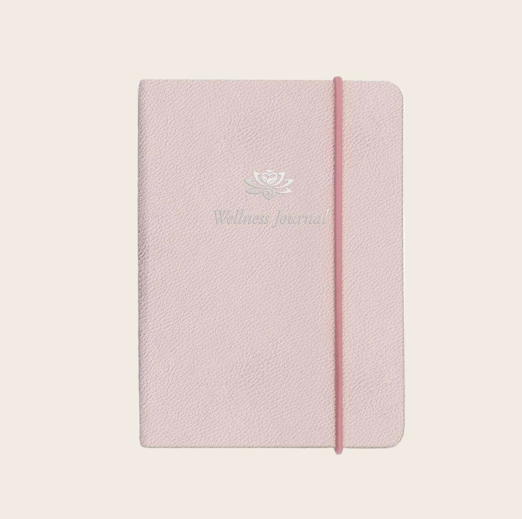 Wellness Journal in Powder Pink Galuchat Pellaq