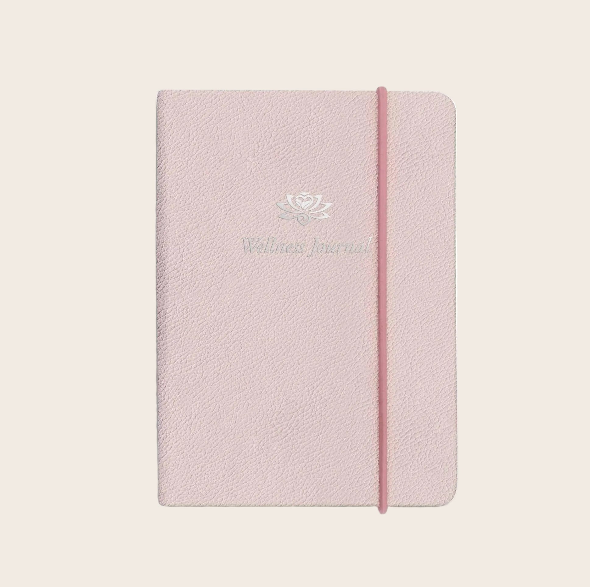 Wellness Journal in Powder Pink Galuchat Pellaq