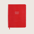 Midsize Ruled Pellaq Notebook in Chinese Red Iguana - Adventures Expeditions & Travels