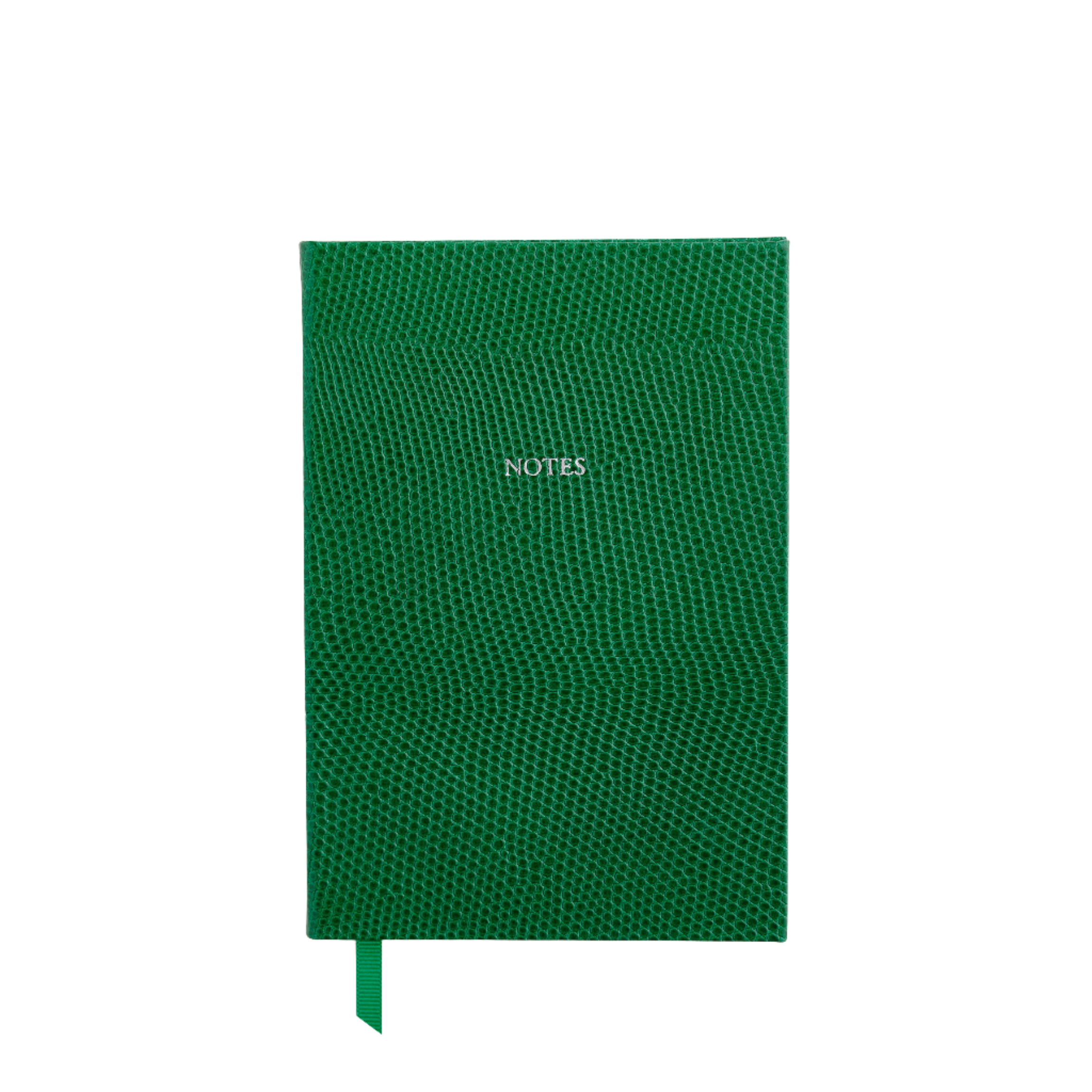 Small Notes in Forest Green Lizard - Feint ruled