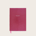 Small SW11 Pellaq Notebook in Raspberry Shimmer Iguana