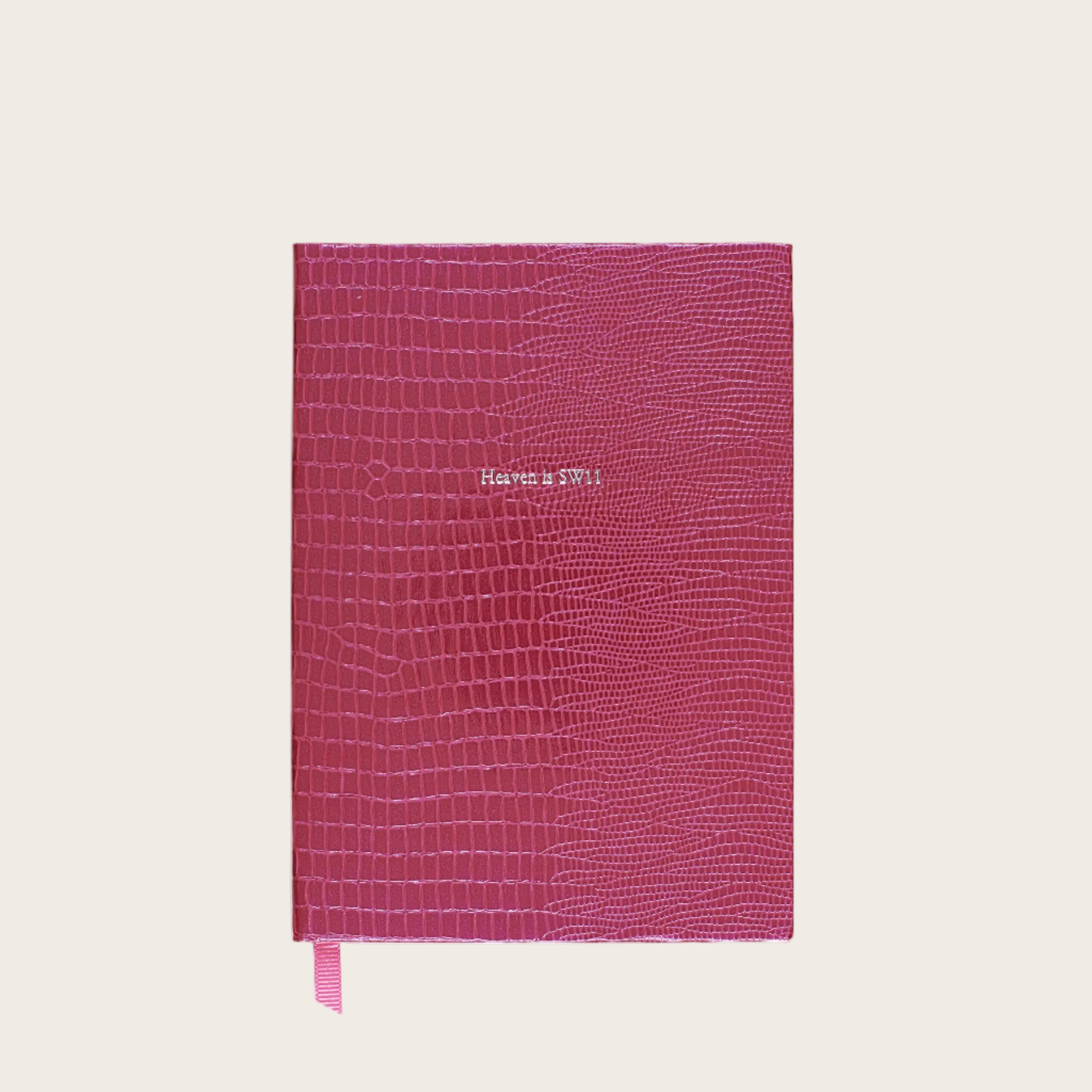 Small SW11 Pellaq Notebook in Raspberry Shimmer Iguana