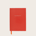 Small SW15 Pellaq Notebook in Flame Orange Lizard