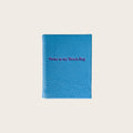 Tiny Ruled Leather Notebook in Capri Blue