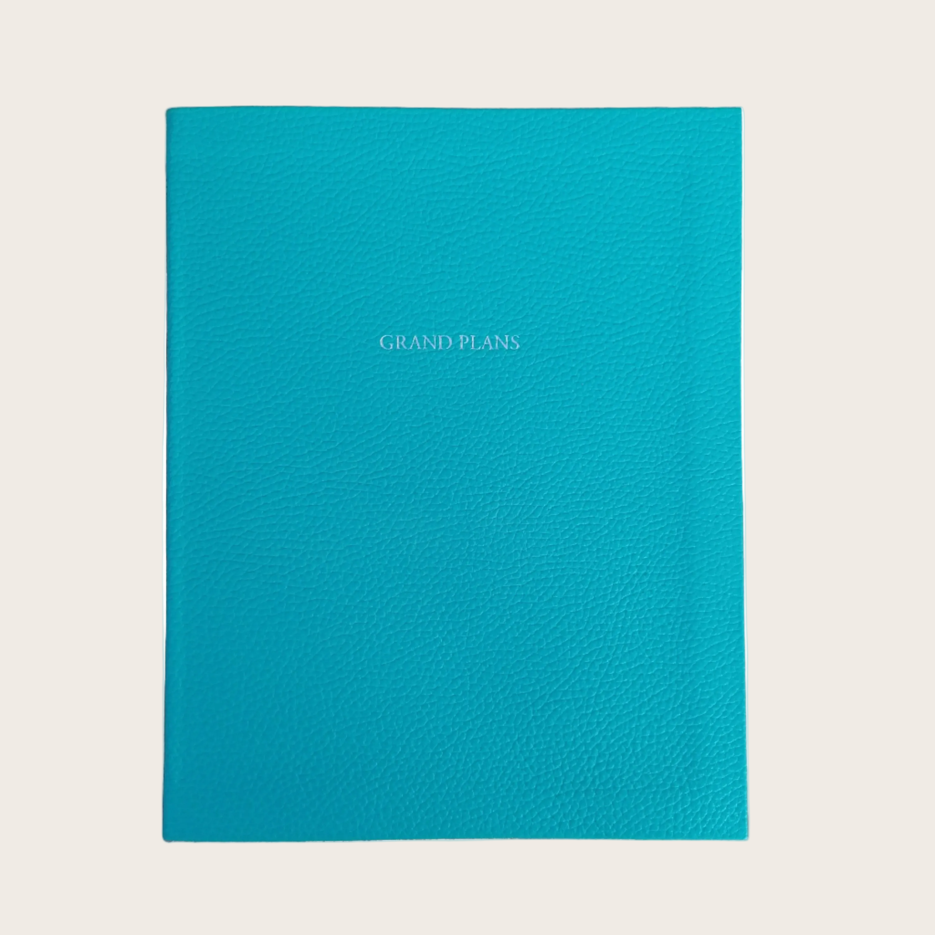 The Grand Plans Leather Notebook in Tropical Pebble