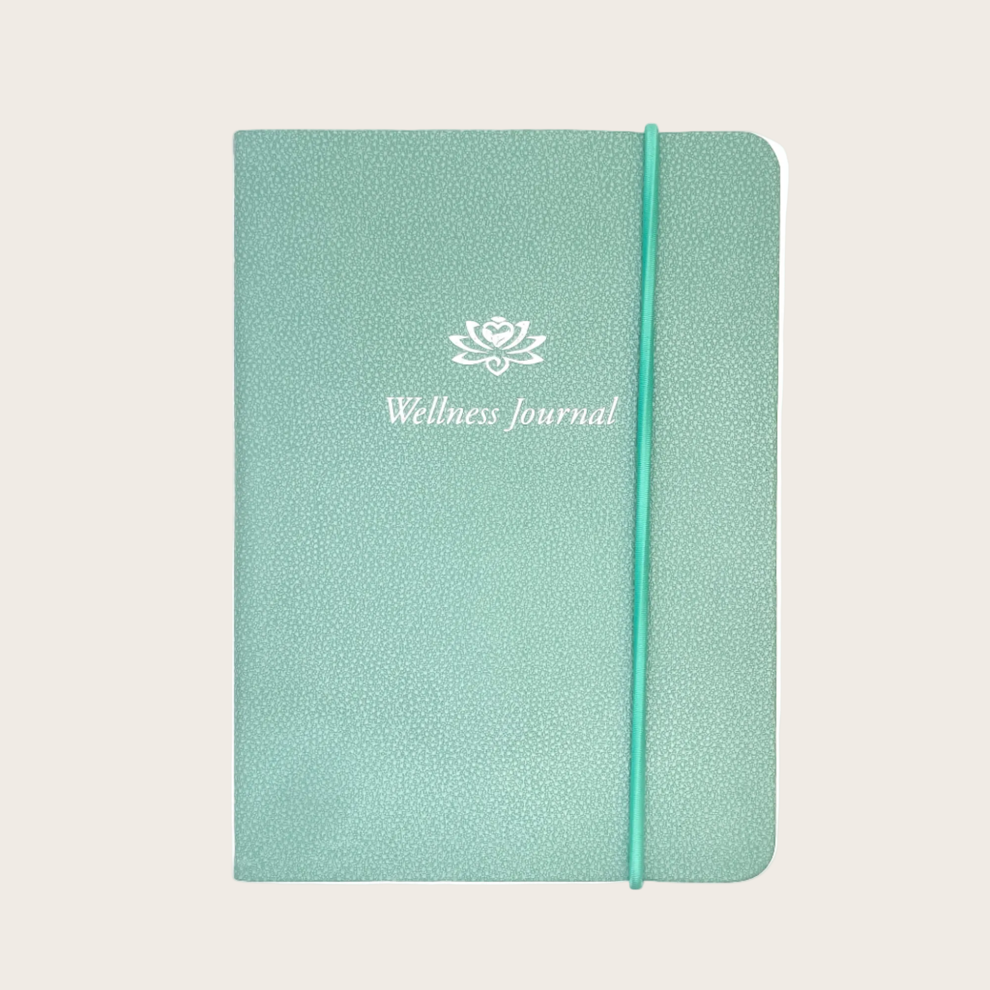 Wellness Journal in Mint Green Galuchat Pellaq