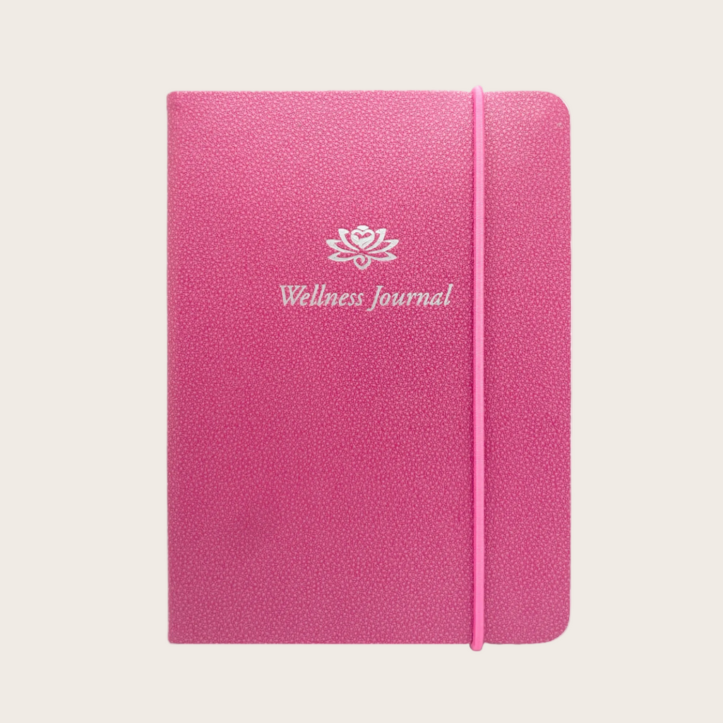 Wellness Journal in Rose Pink Galuchat Pellaq