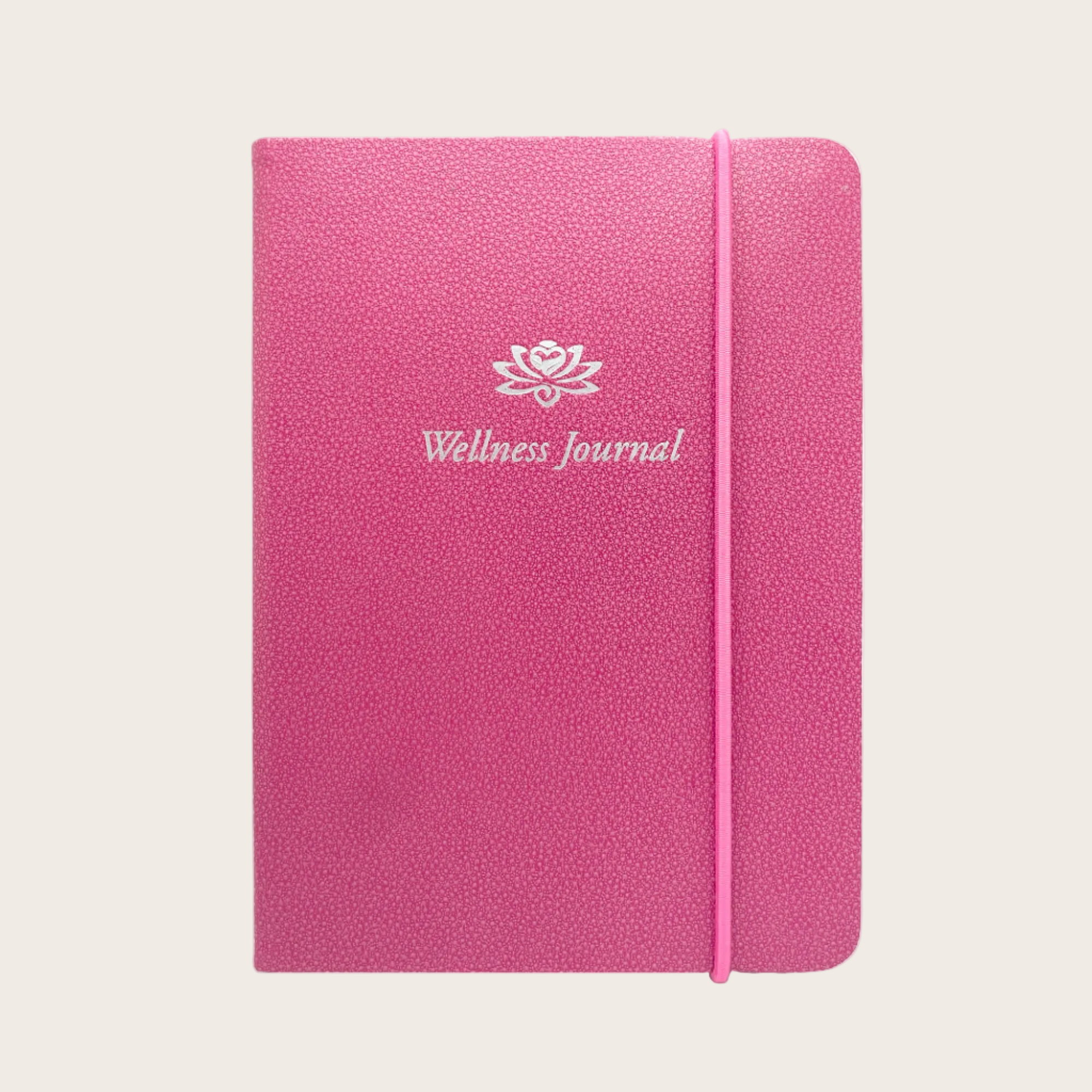 Wellness Journal in Rose Pink Galuchat Pellaq