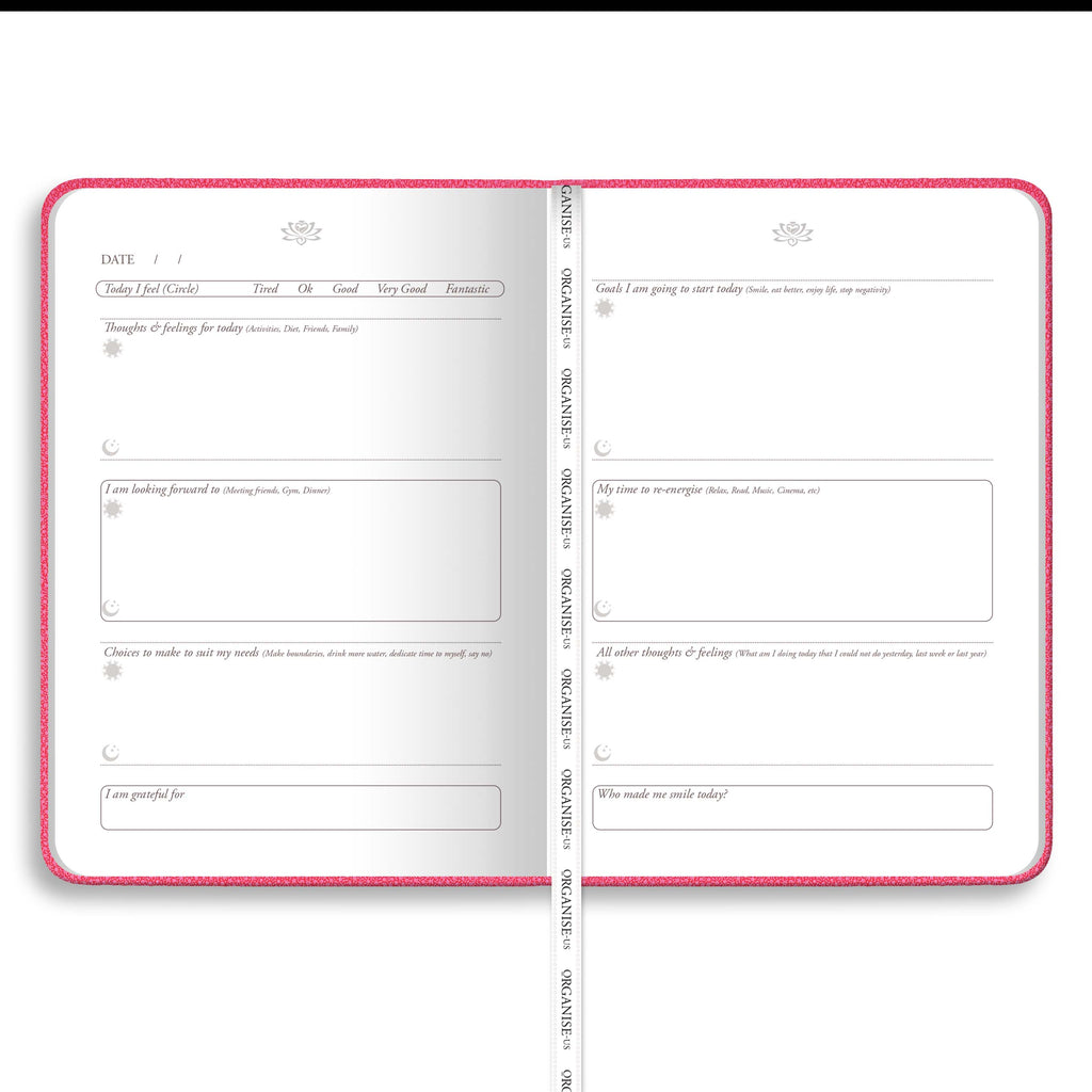 Wellness Journal in Rose Pink Galuchat Pellaq