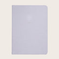 Large Ruled Leather Notebook in Lilac Lizard