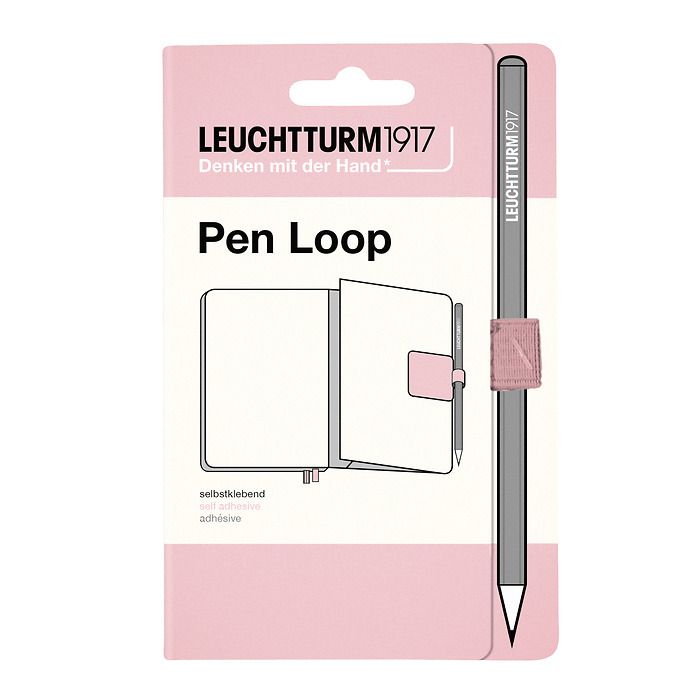 Elastic Pen Loop in Powder Pink