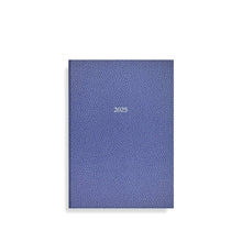 Load image into Gallery viewer, Small Belgravia Diary 2025 in Cornflower Blue Galuchat
