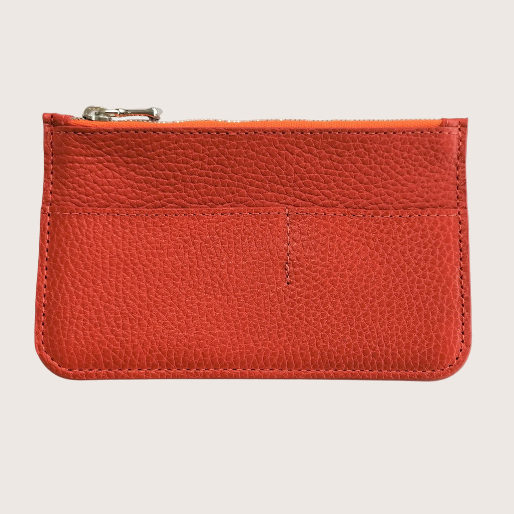 Chelsea Organiser Leather Wallet in Burnt Orange