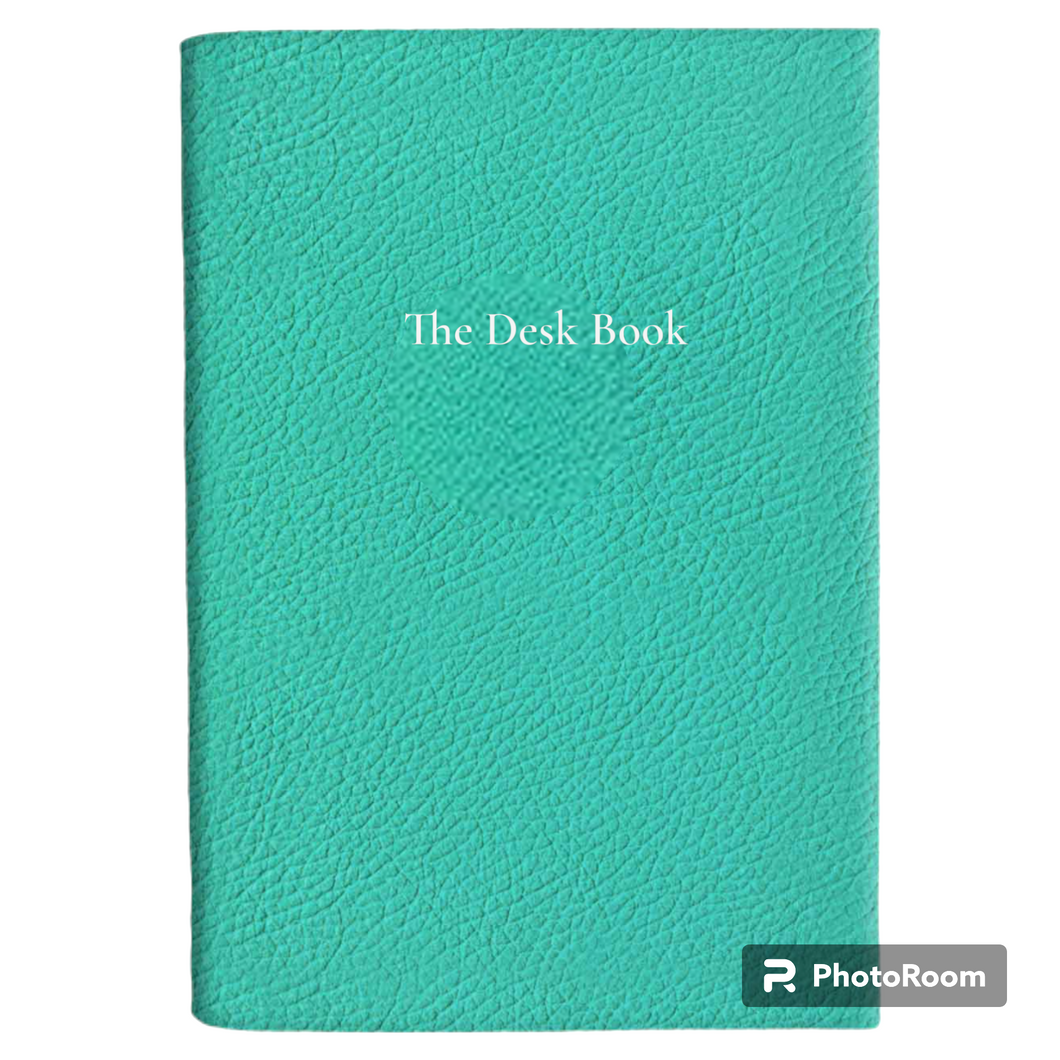 The Desk Book in Tropical Pebble - Feint ruled