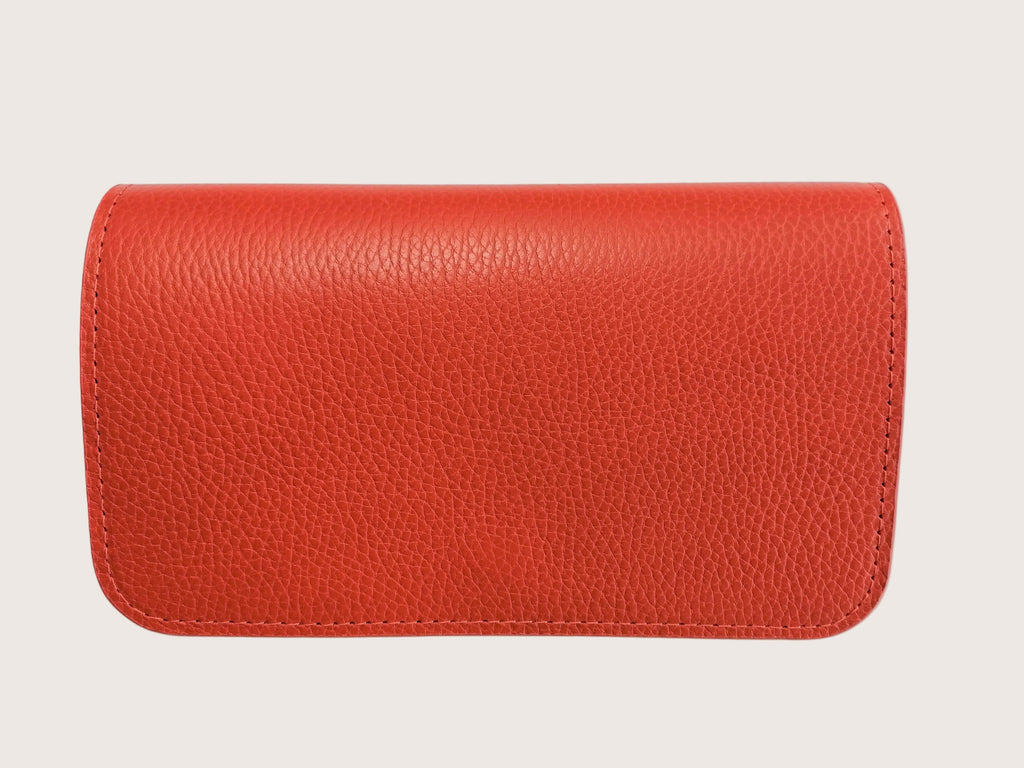 Chelsea Organiser Leather Wallet in Burnt Orange