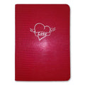 Valentine Notebook Midsize -  Chinese Red Iguana -  Feint ruled