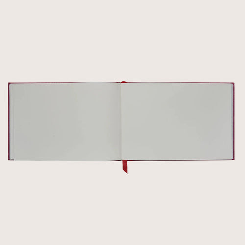 Guests Leather Book in Cherry Red Lizard