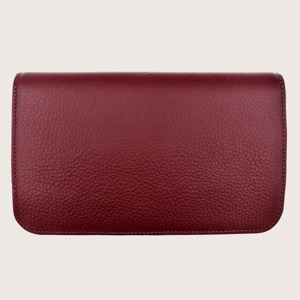 Chelsea Organiser Leather Wallet in Dark Red