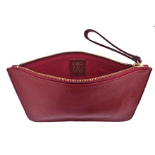 Load image into Gallery viewer, Sloane Pouch in Dark Red Leather
