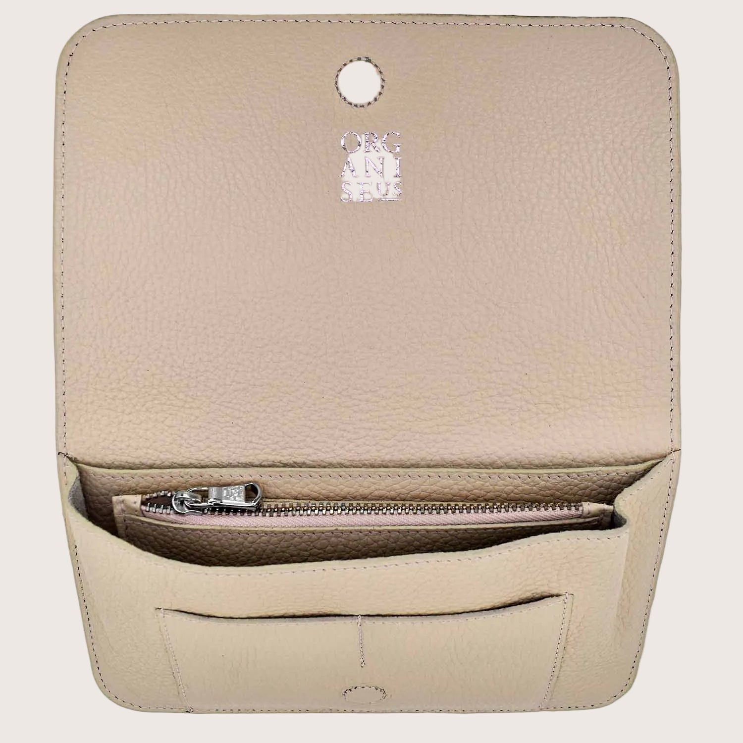 Chelsea Organiser Leather Wallet in Cream