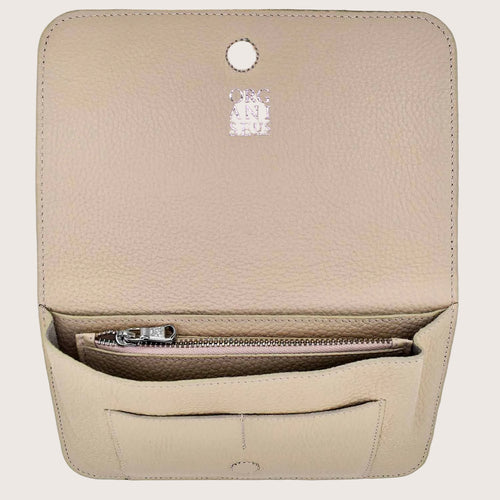 Chelsea Organiser Leather Wallet in Cream