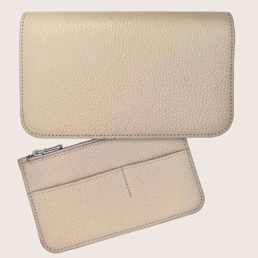 Chelsea Organiser Leather Wallet in Cream