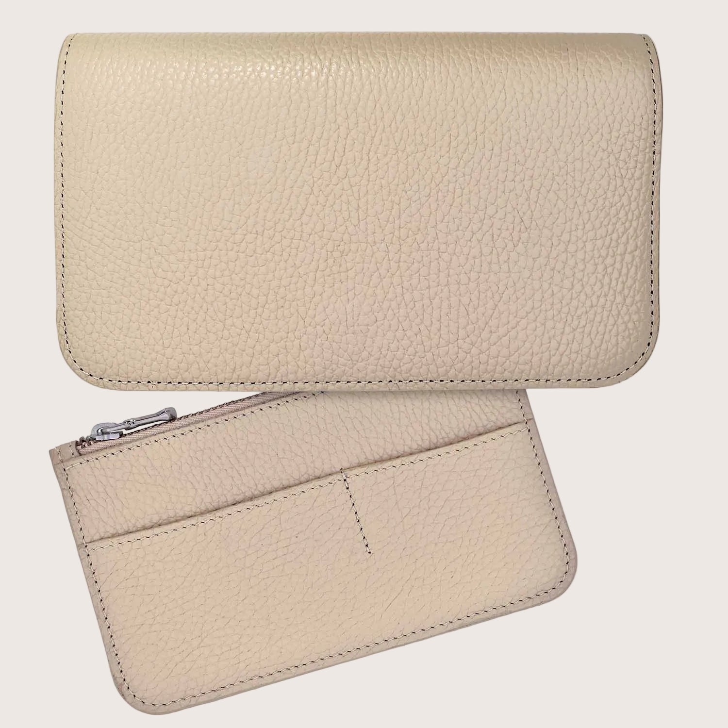 Chelsea Organiser Leather Wallet in Cream
