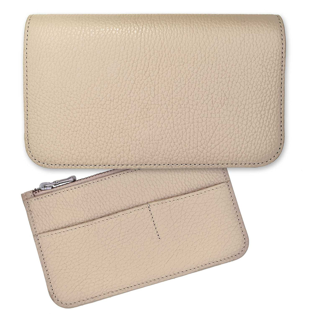 The Chelsea Wallet in Cream Leather