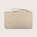 Sloane Leather Pouch in Cream