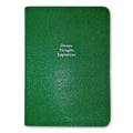 Dreams, Thoughts & Inspiration - Midsize in Emerald Green lizard- Feint ruled