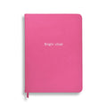 Bright Ideas - Midsize in Candyfloss Pink Calfskin - Feint ruled