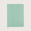 Midsize Ruled Pellaq Notebook in Mint Green Lizard - Adventures Expeditions & Travels