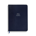 Dreams, Thoughts & Inspirations - Midsize in Navy Goatskin - Feint ruled