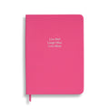 Live Well Laugh Often Love Much - Midsize in Peony Pink lizard- Feint ruled