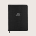 Midsize Ruled Pellaq Notebook in Black Lizard - Dreams Thoughts Inspirations