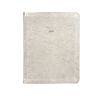 Load image into Gallery viewer, Midsize Belgravia Diary 2024 in Champagne Gold Lambskin
