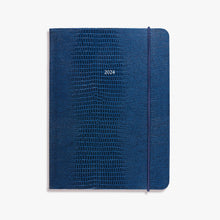 Load image into Gallery viewer, The Midsize OrganiseherTM Diary 2024 in Marine Blue Iguana
