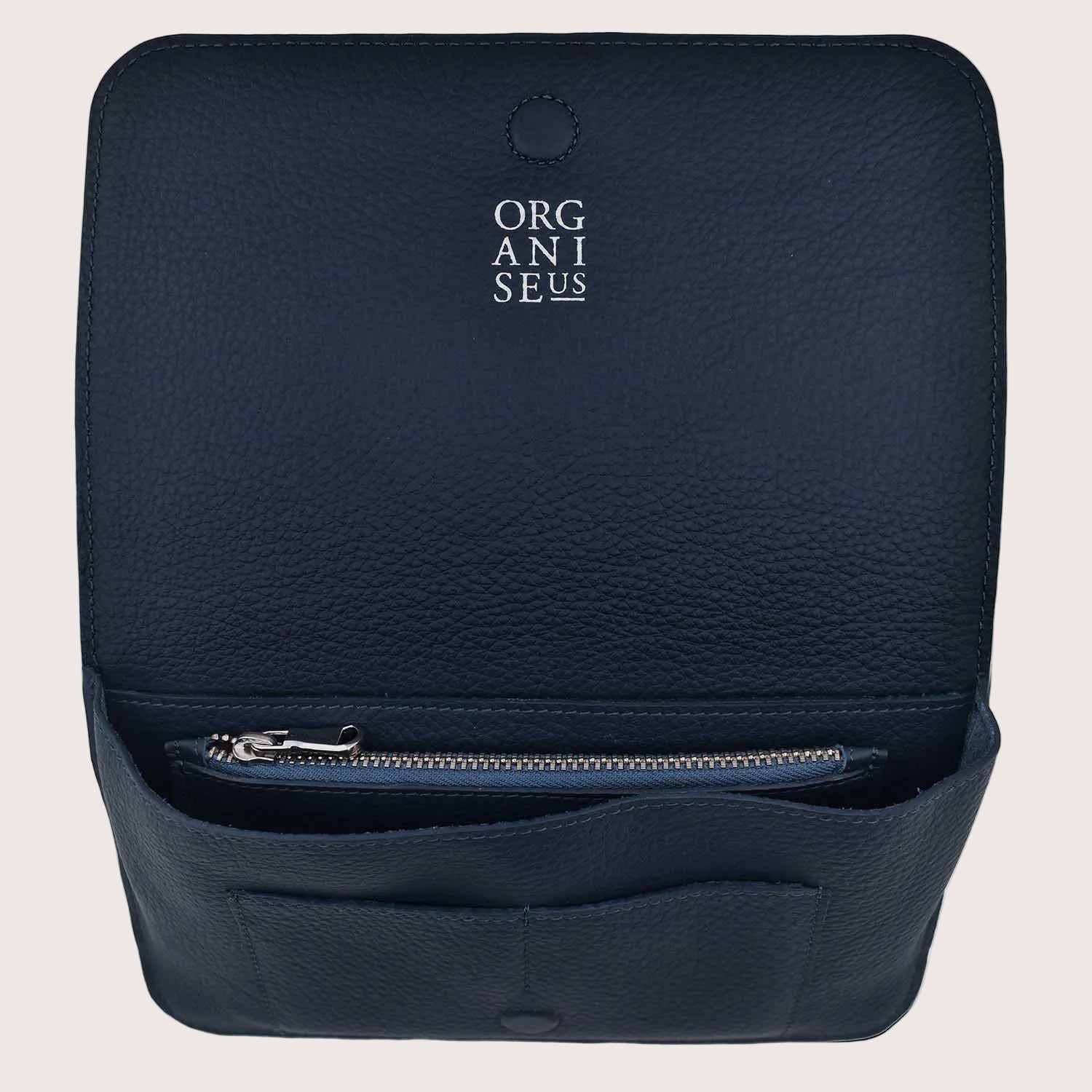 Chelsea Organiser Leather Wallet in Blue