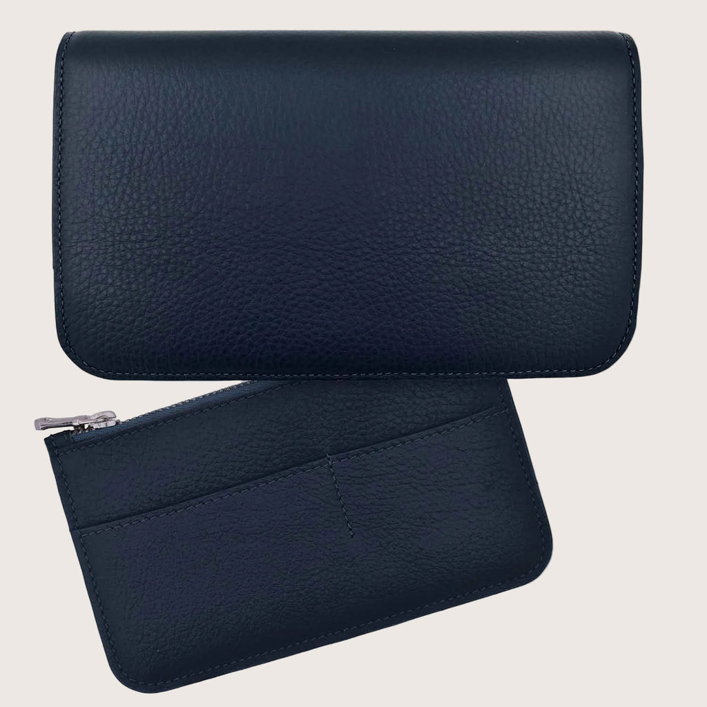 Chelsea Organiser Leather Wallet in Blue