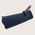 Henrietta Leather Pencil Case in Blue