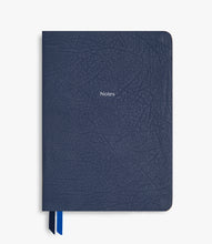 Load image into Gallery viewer, Midsize Notes in Navy Blue Goatskin - Feint ruled
