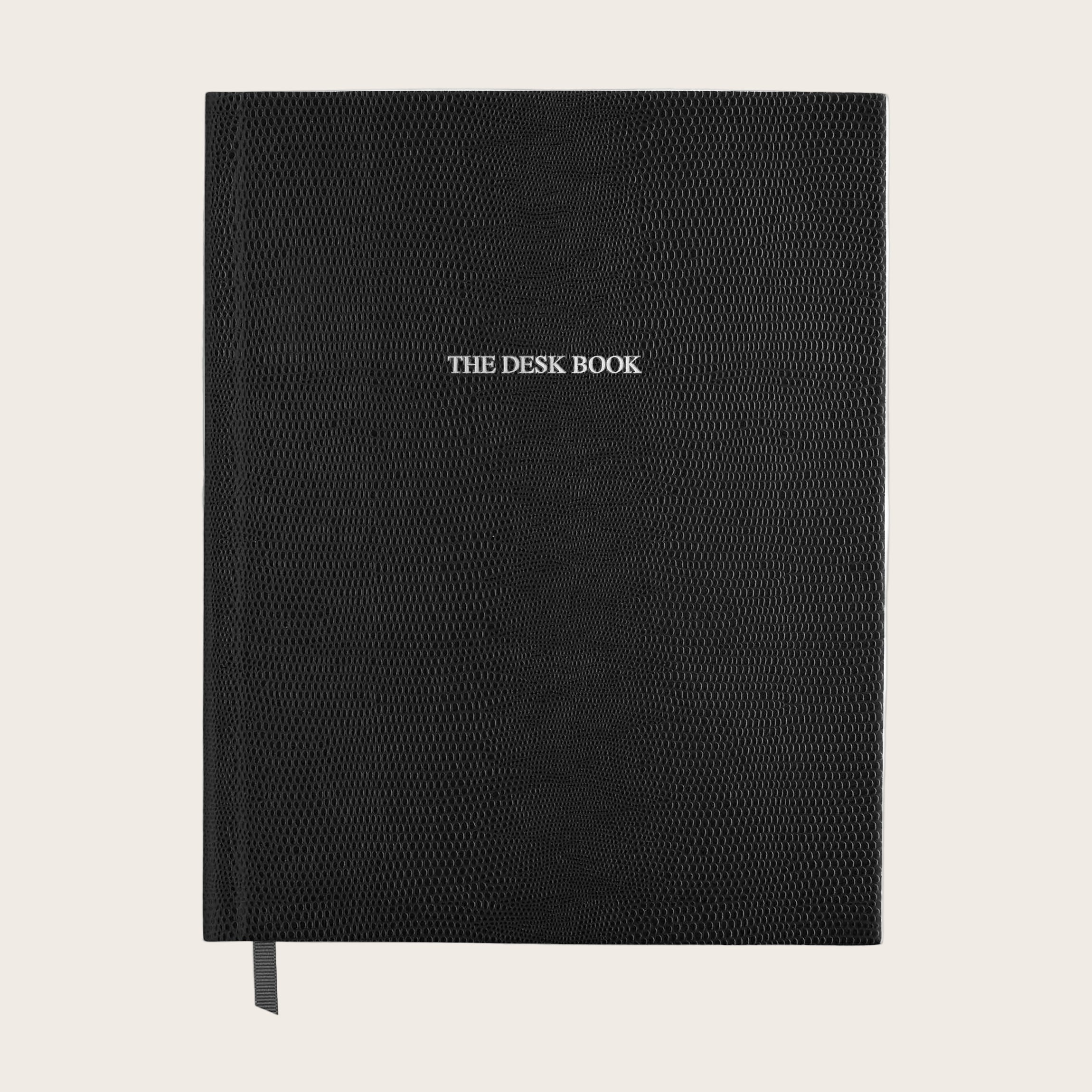 The Desk Book in Black Lizard Pellaq