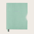 The Grand Plans Leather Notebook in Mint Green Lizard Pellaq